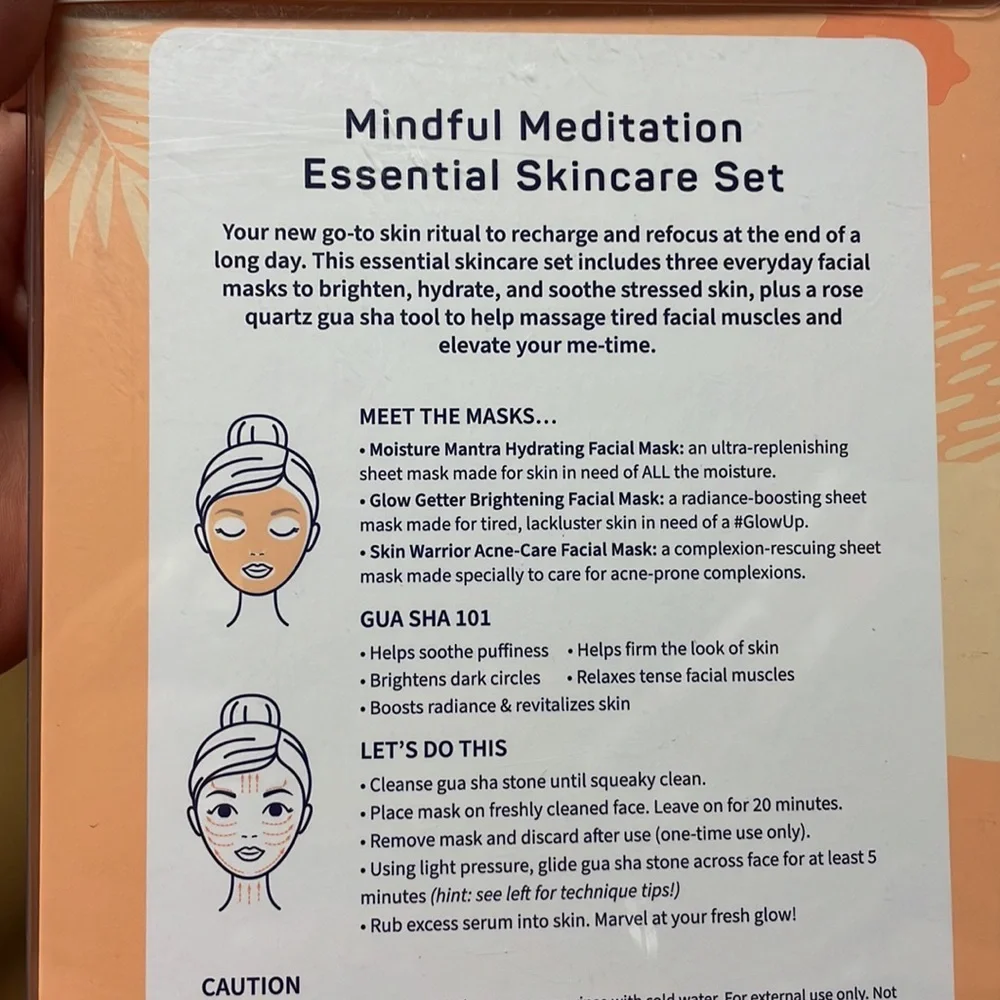 Mindful meditation essential skin care set
